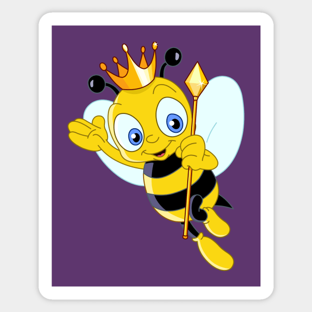 Queen Bee Sticker by DigiToonsTreasures